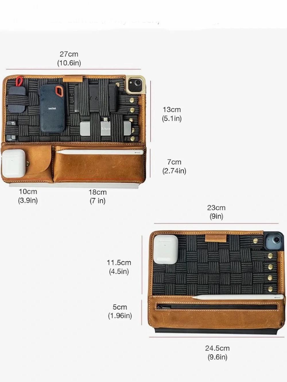 tinyRigs ori-Grid Weavable Organizer for iPad📱Magic Keyboard